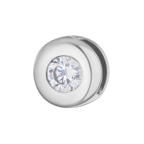 Серебряная подвеска с фианитом