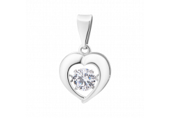 Серебряная подвеска с фианитом