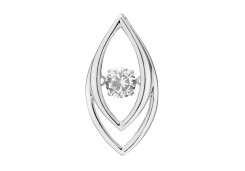 Серебряная подвеска с фианитом