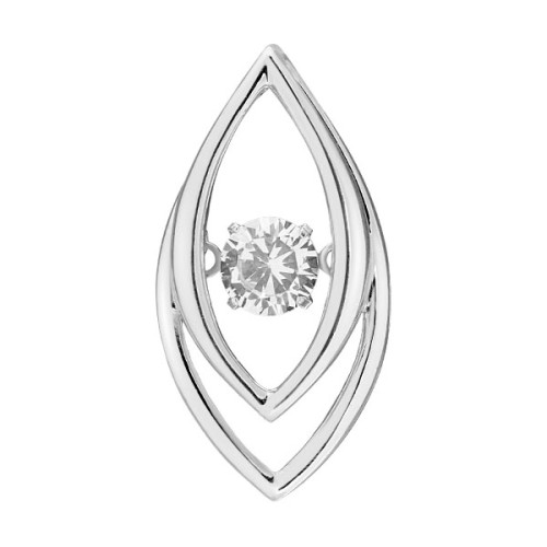 Серебряная подвеска с фианитом