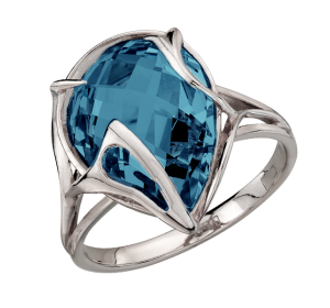 Серебряное кольцо с ситаллом