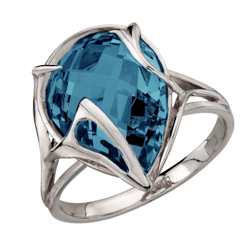 Серебряное кольцо с ситаллом