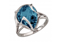 Серебряное кольцо с ситаллом