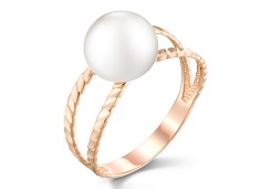 Золотое кольцо с жемчугом