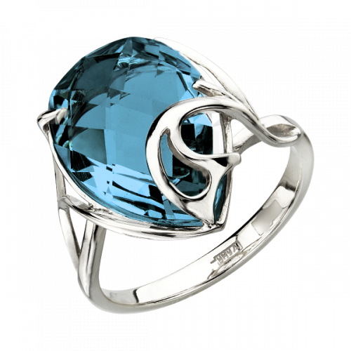 Серебряное кольцо с ситалом