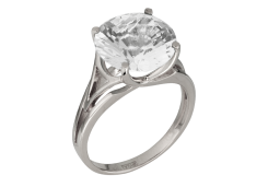 Серебряное кольцо с горным хрусталем