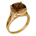 Золотое кольцо с раух-топазом