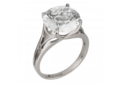 Серебряное кольцо с горным хрусталем