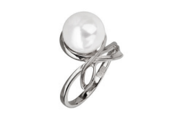 Серебряное кольцо с жемчугом