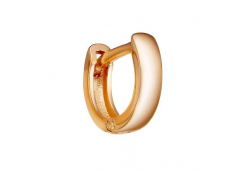 Золотая серьга классическая