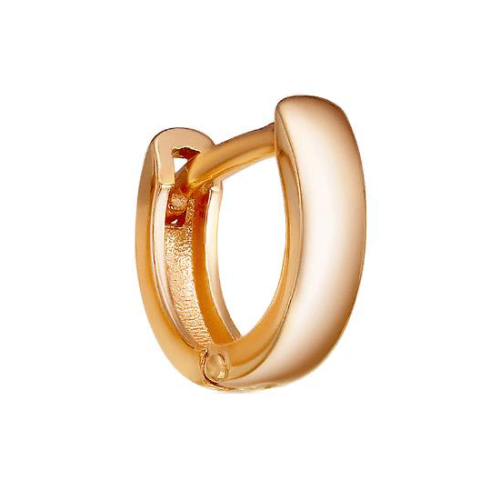 Золотая серьга классическая