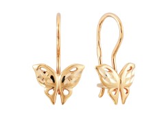 Золотые cерьги классические