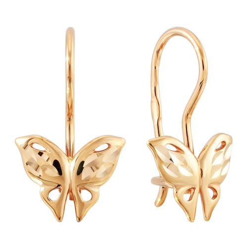 Золотые cерьги классические