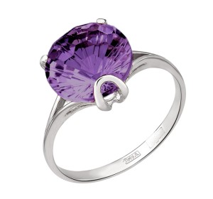 Серебряное кольцо с аметистом