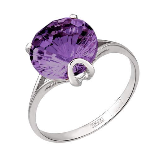 Серебряное кольцо с аметистом