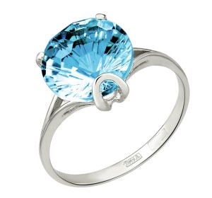 Серебряное кольцо с ситаллом