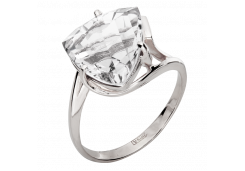 Серебряное кольцо с горным хрусталем