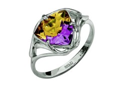 Серебряное кольцо с аметрином