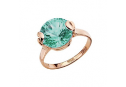 Золотое кольцо с аквамарином