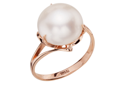 Золотое кольцо с жемчугом