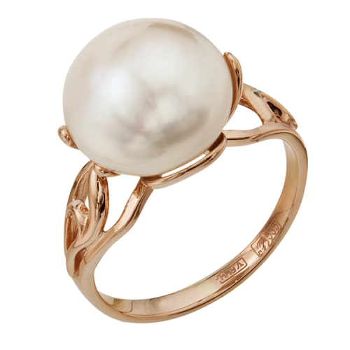 Золотое кольцо с жемчугом