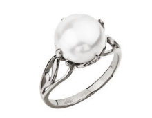 Серебряное кольцо с жемчугом