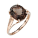 Золотое кольцо с раух-топазом