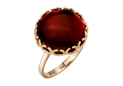 Золотое кольцо с гранатом