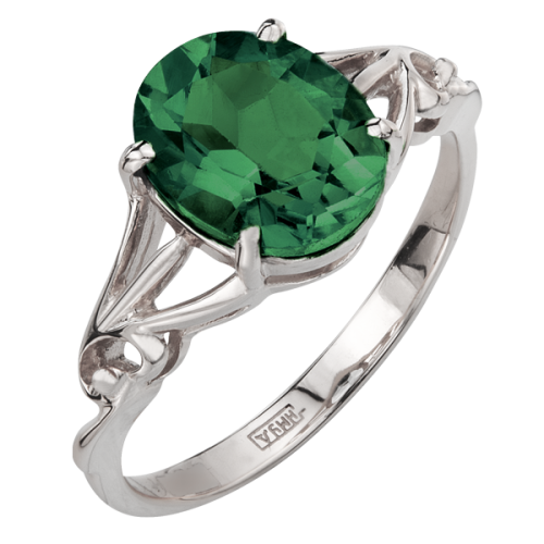 Серебряное кольцо с ситаллом