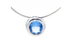 Серебряная подвеска с фианитом