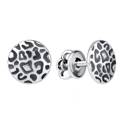 Серебряные cерьги пусеты (гвоздики)