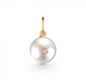 Золотая подвеска с жемчугом