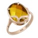 Золотое кольцо с янтарем
