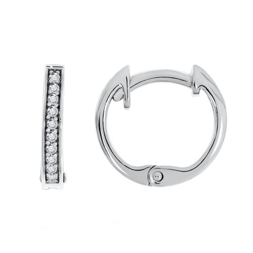 Серебряные cерьги с фианитом