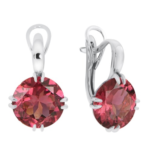 Серебряные cерьги с фианитом