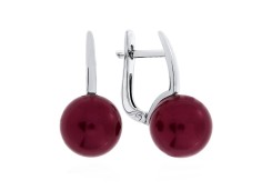 Серебряные cерьги с жемчугом