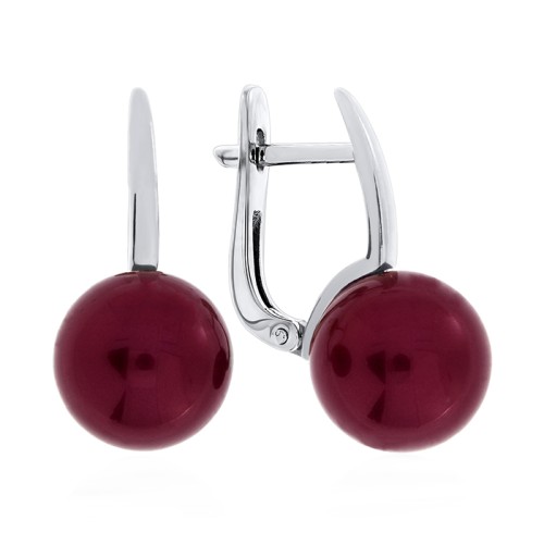 Серебряные cерьги с жемчугом