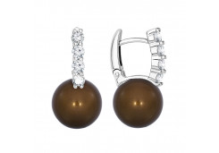 Серебряные cерьги с жемчугом