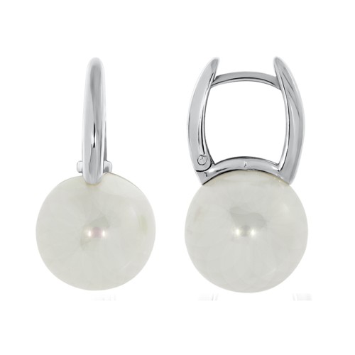 Серебряные cерьги с жемчугом