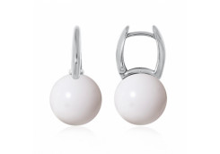 Серебряные cерьги с агатом