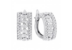 Серебряные cерьги классические