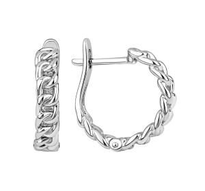 Серебряные cерьги классические