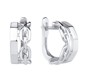 Серебряные cерьги классические