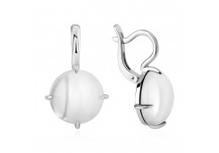 Серебряные cерьги с перламутром