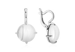 Серебряные cерьги с перламутром