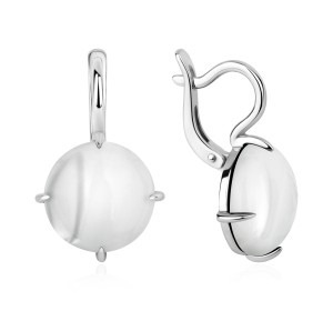 Серебряные cерьги с перламутром