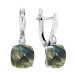 Серебряные cерьги с лабрадоритом