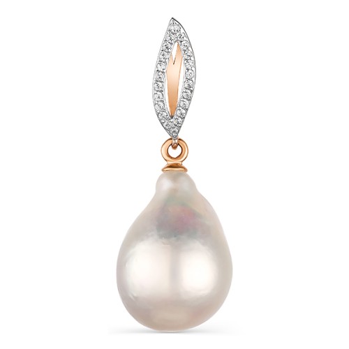 Золотая подвеска с жемчугом