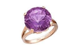 Золотое кольцо с аметистом