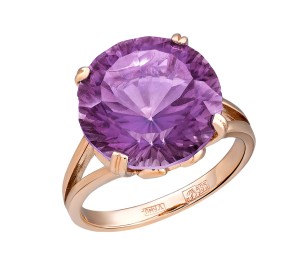 Золотое кольцо с аметистом